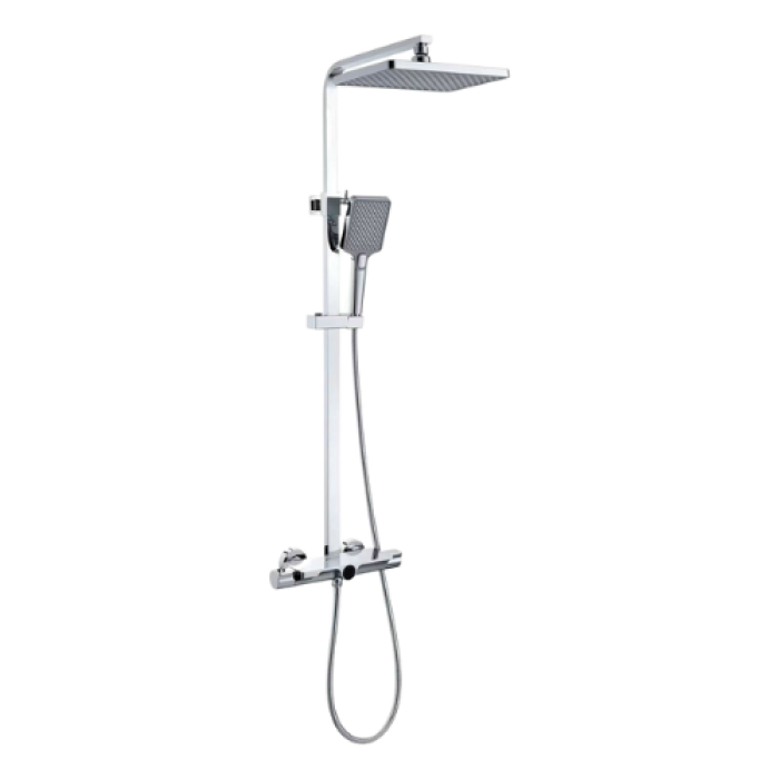 Bộ Sen Cây Nhiệt Độ Aurela SC-4445 Đồng Mạ Chrome, Tắm Gội Đẳng Cấp, Tiện Nghi Vượt Trội