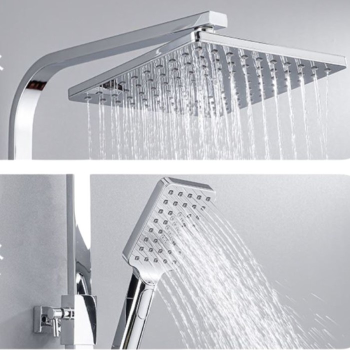 Bộ Sen Cây Vuông SC-4200 Inox 304 Sang Trọng, Bền Bỉ, Chống Gỉ Sét, Chính Hãng, Giá Tốt