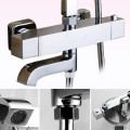 Cây sen tắm, sen cây vuông nhiệt độ Gobe SC-4235 chất liệu hợp kim đồng đánh bóng, thiết kế hiện đại, bền bỉ, BH 5 năm