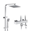 Cây sen tắm, sen cây vuông nhiệt độ Gobe SC-4235 chất liệu hợp kim đồng đánh bóng, thiết kế hiện đại, bền bỉ, BH 5 năm
