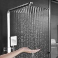 Cây sen tắm, sen cây vuông nhiệt độ Gobe SC-4235 chất liệu hợp kim đồng đánh bóng, thiết kế hiện đại, bền bỉ, BH 5 năm
