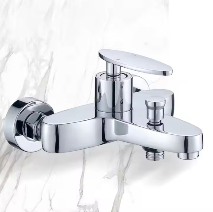Bộ Sen Tắm Nhiệt Độ SLV-4005 Hợp Kim Đồng Đánh Bóng, Sang Trọng Cho Biệt Thự & Khách Sạn.