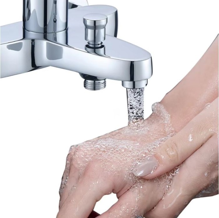 Bộ Sen Tắm Nhiệt Độ SLV-4005 Hợp Kim Đồng Đánh Bóng, Sang Trọng Cho Biệt Thự & Khách Sạn.