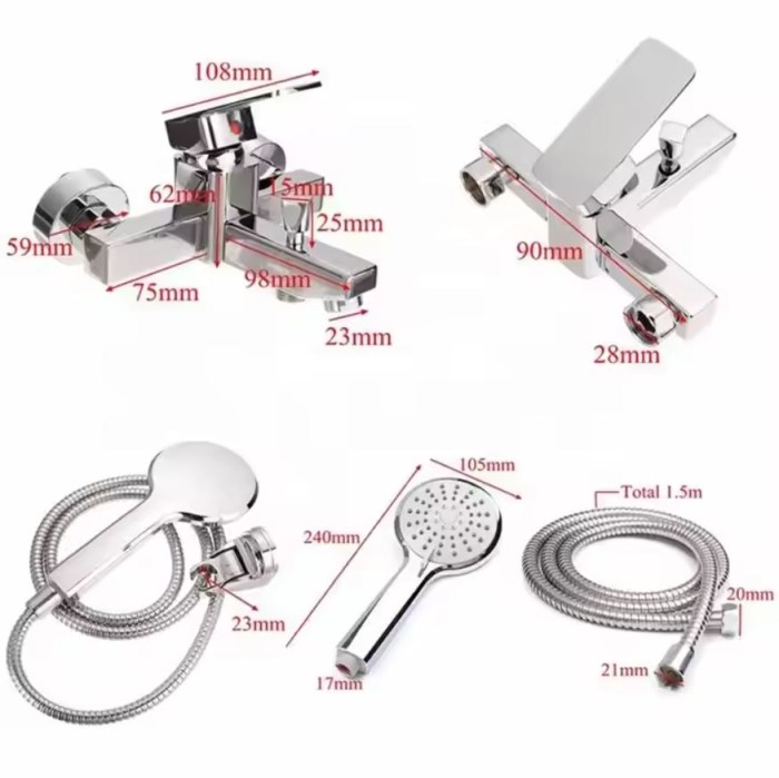 Vòi Sen Tắm Nóng Lạnh SB-4035 Hợp Kim Đồng, Bền Bỉ Vượt Thời Gian.