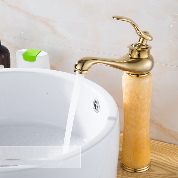 Vòi lavabo rửa mặt chậu cao V-5920T sang trọng, nâng tầm không gian phòng tắm.