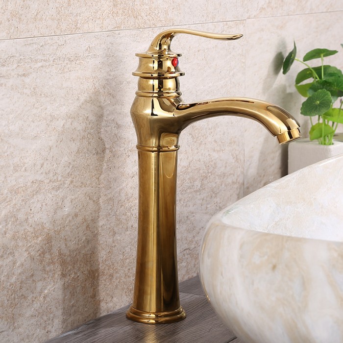 Vòi Lavabo Nóng Lạnh V-5925V Đúc Đồng Nguyên Khối Độ Bền Cao, Không Bị Rỉ Sét Hoen Ố, Chống Oxy Hóa, Bảo Hành 3 Năm.