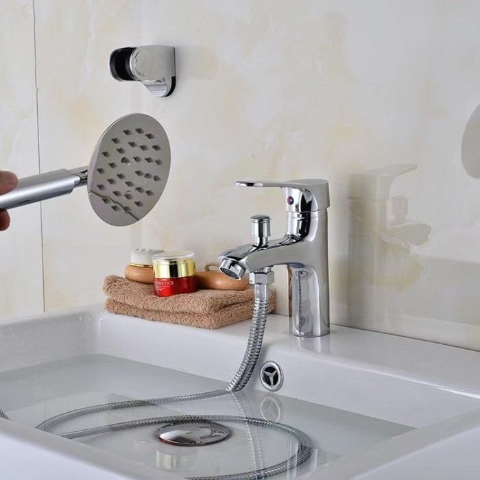 Bộ Vòi Chậu Lavabo Kết Hợp Sen Tắm Nóng Lạnh SLV-4010 Chất Liệu Inox 304 Nguyên Khối Bền Bỉ Theo Năm Tháng.
