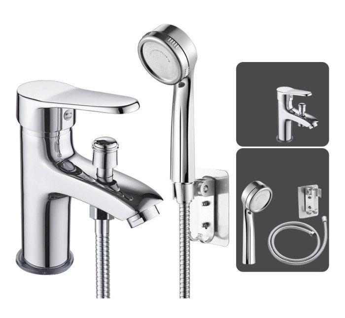 Bộ Vòi Chậu Lavabo Kết Hợp Sen Tắm Nóng Lạnh SLV-4010 Chất Liệu Inox 304 Nguyên Khối Bền Bỉ Theo Năm Tháng.
