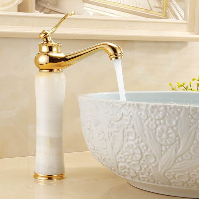 Vòi lavabo rửa mặt chậu cao V-5920T sang trọng, nâng tầm không gian phòng tắm.