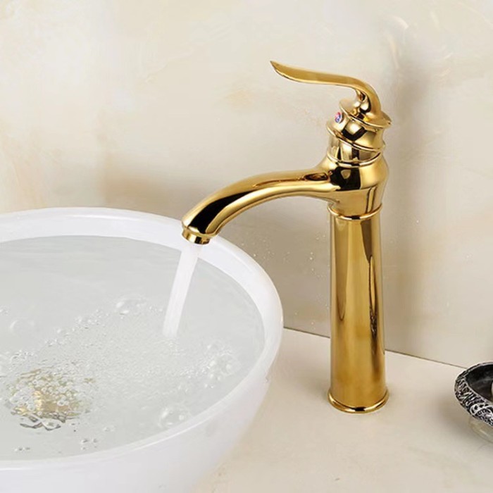 Vòi Lavabo Nóng Lạnh V-5925V Đúc Đồng Nguyên Khối Độ Bền Cao, Không Bị Rỉ Sét Hoen Ố, Chống Oxy Hóa, Bảo Hành 3 Năm.