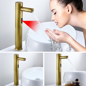 Vòi Chậu Cảm Ứng V-5730 Đúc Đồng Thau Nguyên Khối Chống Oxy Hóa, Công Nghệ Hiện Đại, Tiết Kiệm Nước.