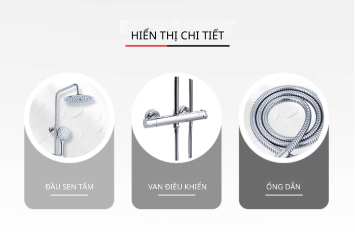 Bộ Sen Cây SC-4260 - Đồng Mạ Chrome 7 Lớp - Đẳng Cấp Sang Trọng