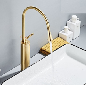 Vòi Nước Bồn Rửa Mặt Lavabo Cao Cấp V-5800V - Kiệt Tác Đồng Nguyên Khối Cho Phòng Tắm Đẳng Cấp