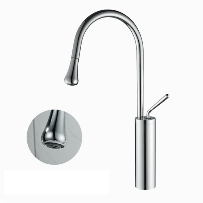 Vòi nước lavabo chậu cao V-5800 thiết kế hiện đại tiết kiệm nước, dễ lắp đặt.