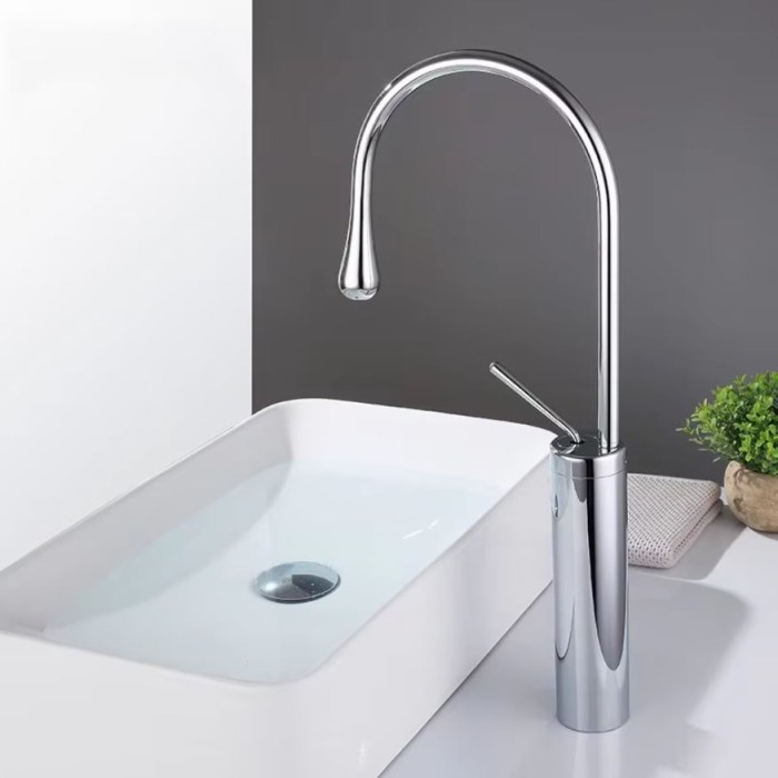 Vòi nước lavabo chậu cao V-5800 thiết kế hiện đại tiết kiệm nước, dễ lắp đặt.