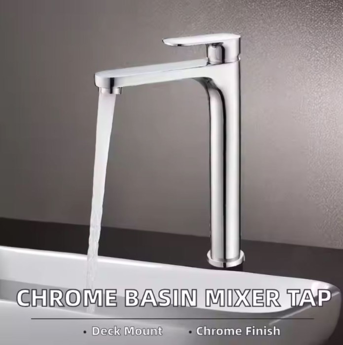 Vòi nước lavabo cao gobe V-5745 thân cao - sang trọng - thiết kế hiện đại, bền đẹp.