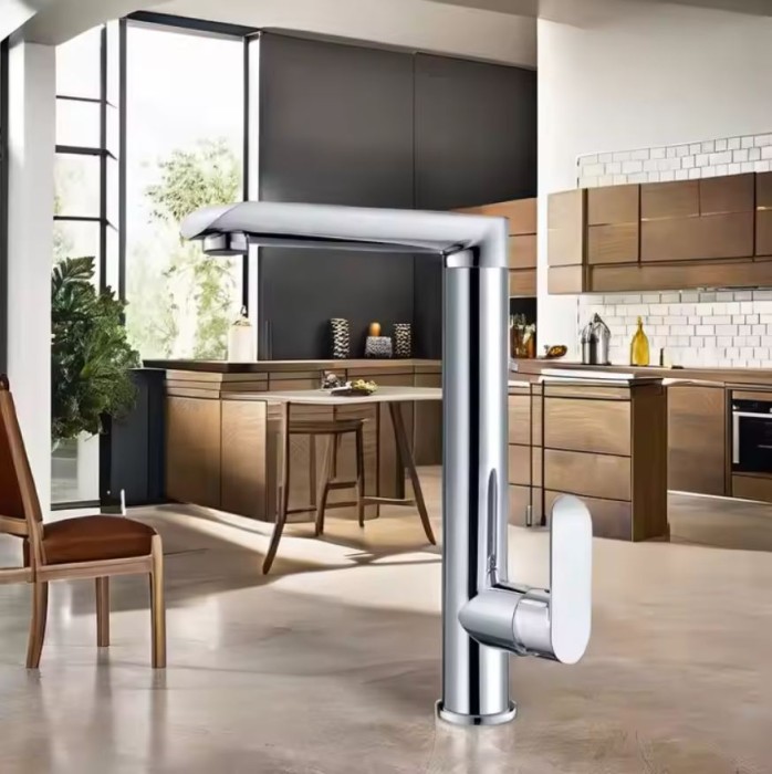 Vòi nước bồn rửa mặt cao V-5810 đúc đồng nguyên khối - Chống ăn mòn, bền bỉ
