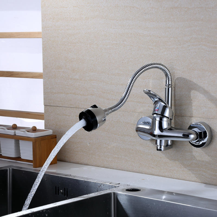 Gobe VBT-3260 – Vòi Rửa Bát Cắm Tường Thông Minh, Linh Hoạt, Nâng Tầm Trải Nghiệm Bếp Núc Hiện Đại