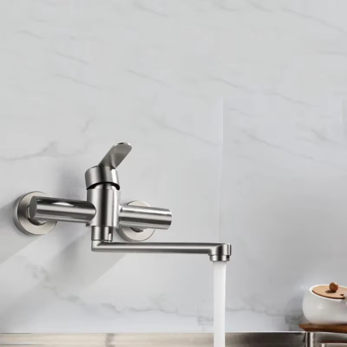 Vòi Rửa Bát Cắm Tường Gobe VBT-3240 – Tối Giản, Bền Vững Và Tiện Dụng Cho Mọi Căn Bếp