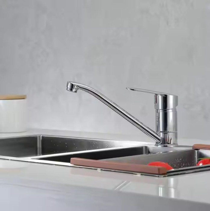 Vòi Nước Rửa Bát Gobe VB-3190 Vòi Bếp Đồng Đúc Đánh Bóng Sang Trọng