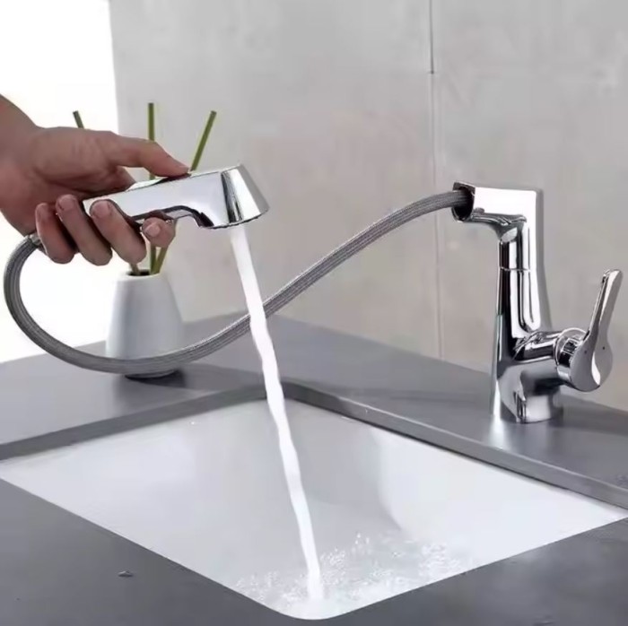 Vòi Rửa Bát Nóng Lạnh Inox 304 VB-3285 Thiết Kế Đa Năng, Linh Hoạt,  Tiện Nghi Cho Mọi Gia Đình