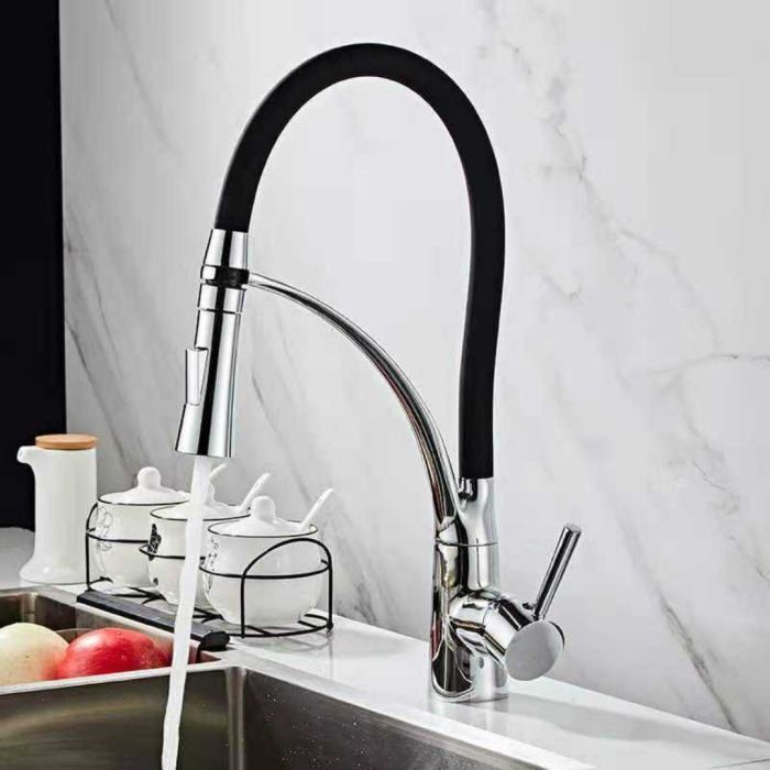 Vòi Rửa Bát Cần Cao Su Đen Gobe VB-3230 - Hiện Đại – Linh Hoạt – Bền Bỉ Theo Thời Gian