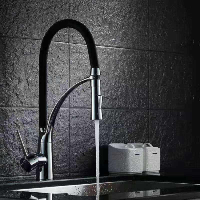 Vòi Rửa Bát Cần Cao Su Đen Gobe VB-3230 - Hiện Đại – Linh Hoạt – Bền Bỉ Theo Thời Gian