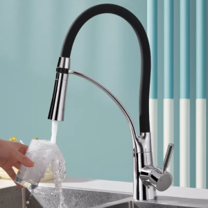 Vòi Rửa Bát Cần Cao Su Đen Gobe VB-3230 - Hiện Đại – Linh Hoạt – Bền Bỉ Theo Thời Gian