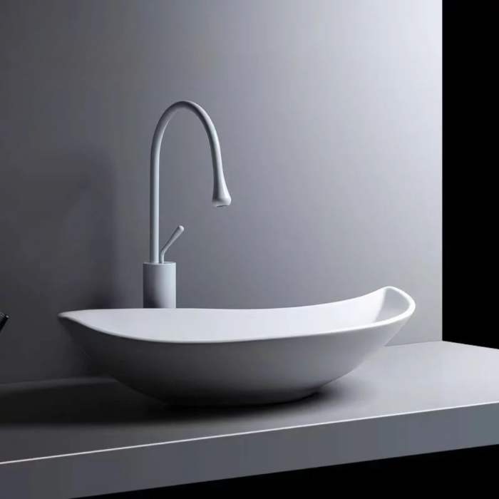 Chậu rửa dương bàn Gobe C-6340 – Vẻ đẹp mềm mại từ hình dáng chiếc lá