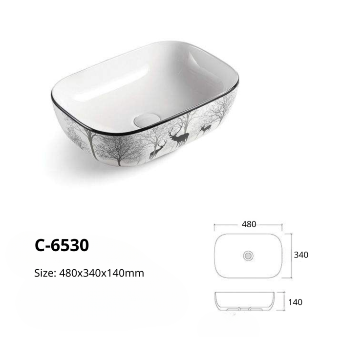 Chậu rửa dương bàn Gobe C-6530 – Tinh tế, nghệ thuật và tiện dụng