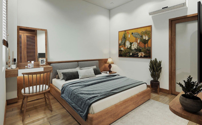 Mẫu nhà vườn cấp 4 – 4 phòng ngủ 225m² - Không gian sống hiện đại giữa thiên nhiên xanh mát