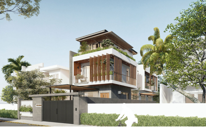 MẪU NHÀ PHỐ 3 TẦNG 3 PHÒNG NGỦ 6X18M