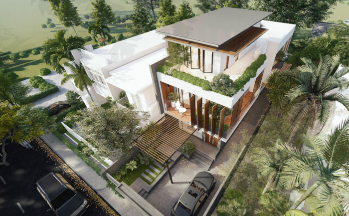 MẪU NHÀ PHỐ 3 TẦNG 3 PHÒNG NGỦ 6X18M