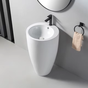 Chậu rửa mặt chân đứng Gobe C-6850 – Sang trọng, hiện đại và tiện nghi vượt trội