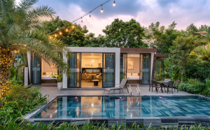 Mẫu Thiết Kế Villa 1 Tầng 2 Phòng Ngủ Có Bể Bơi – Không Gian Sống Chuẩn Resort Trong Diện Tích 60m²