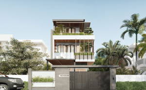 MẪU NHÀ PHỐ 3 TẦNG 3 PHÒNG NGỦ 6X18M