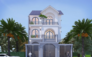 Mẫu nhà phố 3 tầng mái Thái 5 phòng ngủ 10x12m – Không gian sống đẳng cấp cho đại gia đình
