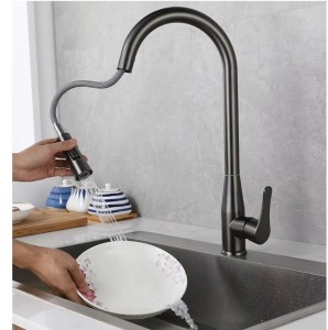 Vòi Rửa Bát Dây Rút Gobe VB-3235 Nóng Lạnh Đa Năng, Nâng Tầm Tiện Nghi Nhà Bếp.