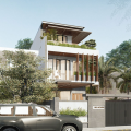 MẪU NHÀ PHỐ 3 TẦNG 3 PHÒNG NGỦ 6X18M