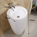 Chậu rửa mặt chân đứng Gobe C-6850 – Sang trọng, hiện đại và tiện nghi vượt trội