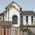 Mẫu biệt thự hiện đại 2 tầng 5 phòng ngủ 10x20m