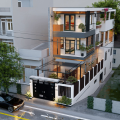 Mẫu nhà ống 3 tầng 2 mặt tiền 5x20m – Giải pháp tối ưu cho gia đình hiện đại