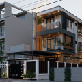 Mẫu nhà ống 3 tầng 2 mặt tiền 5x20m – Giải pháp tối ưu cho gia đình hiện đại