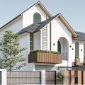 Mẫu biệt thự hiện đại 2 tầng 5 phòng ngủ 10x20m