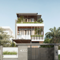 MẪU NHÀ PHỐ 3 TẦNG 3 PHÒNG NGỦ 6X18M