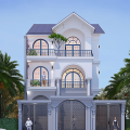 Mẫu nhà phố 3 tầng mái Thái 5 phòng ngủ 10x12m – Không gian sống đẳng cấp cho đại gia đình