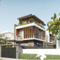 MẪU NHÀ PHỐ 3 TẦNG 3 PHÒNG NGỦ 6X18M