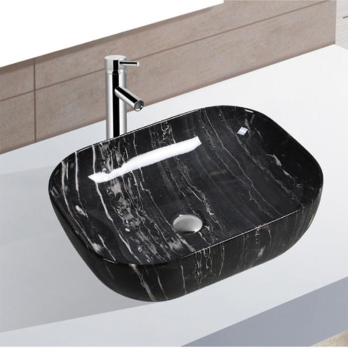Chậu rửa dương bàn C-6595 – Vẻ đẹp hiện đại từ vân đá tự nhiên