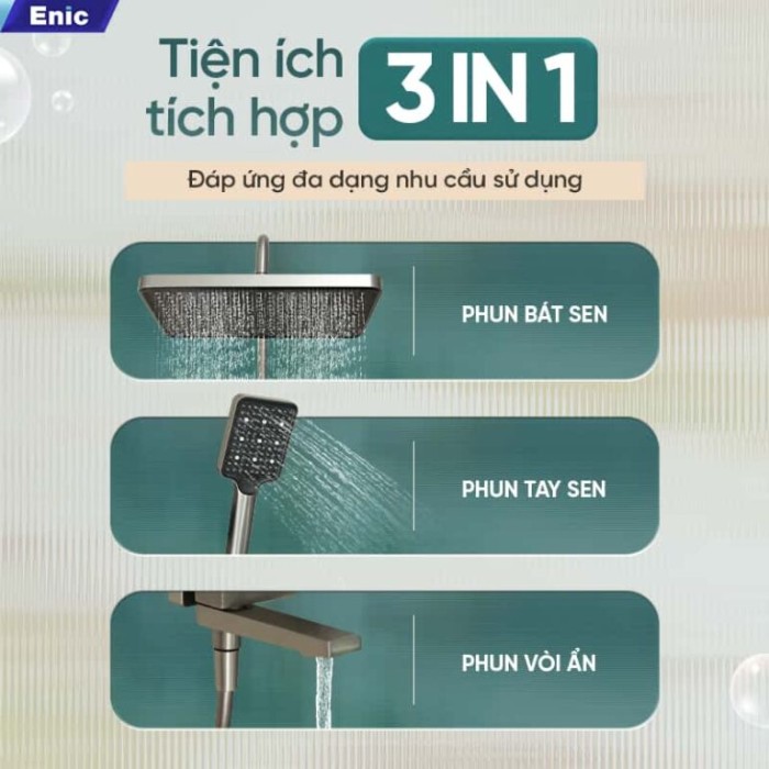 Sen Cây Tắm Cao Cấp Enic S10 Vòi Hoa Sen Lựa Chọn Hoàn Hảo Để Tận Hưởng Tắm Gội Mỗi Ngày