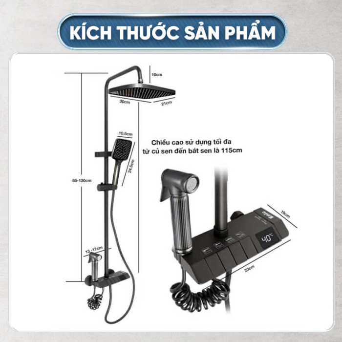 Sen Cây Phím Đàn Thông Minh Enic KS 3 Chế Độ Phun,  Màn Hình LED Hiển Thị Nhiệt Độ.